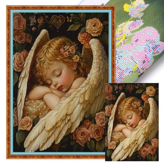 Meeting An Angel - 11CT Stamped Cross Stitch 50*70CM (Mona Lisa Brand)