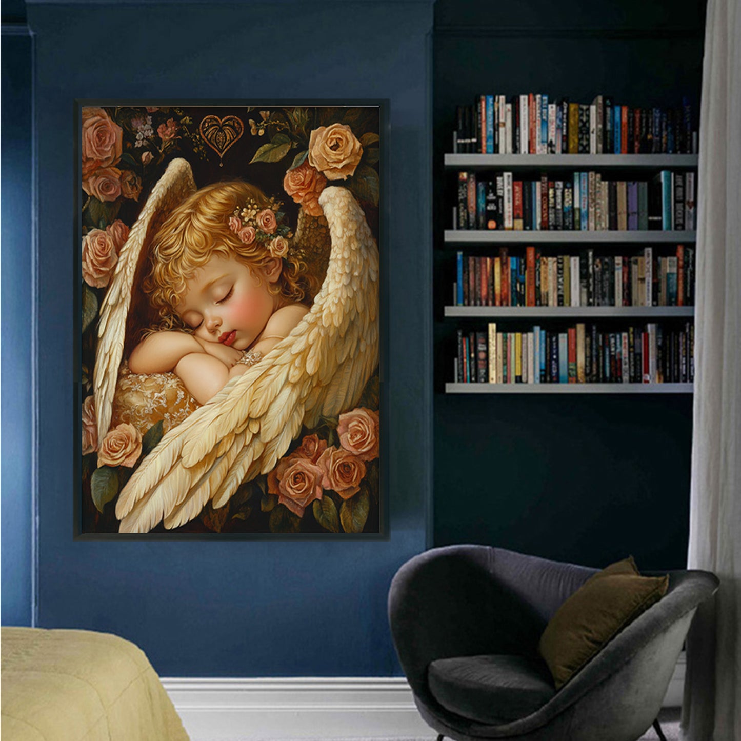 Meeting An Angel - 11CT Stamped Cross Stitch 50*70CM (Mona Lisa Brand)