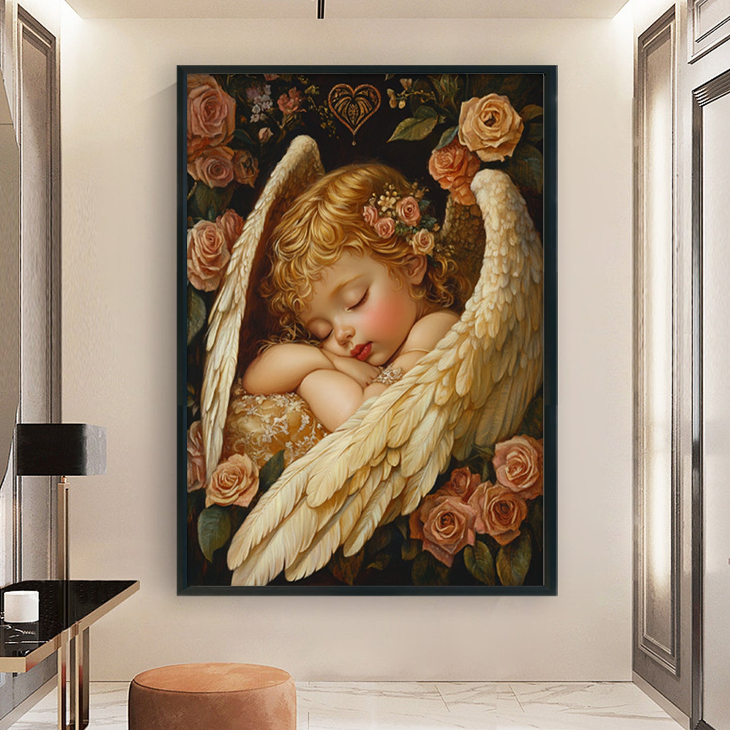 Meeting An Angel - 11CT Stamped Cross Stitch 50*70CM (Mona Lisa Brand)