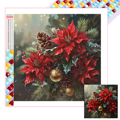 Christmas Red - Full Square Drill Diamond Painting 30*30CM