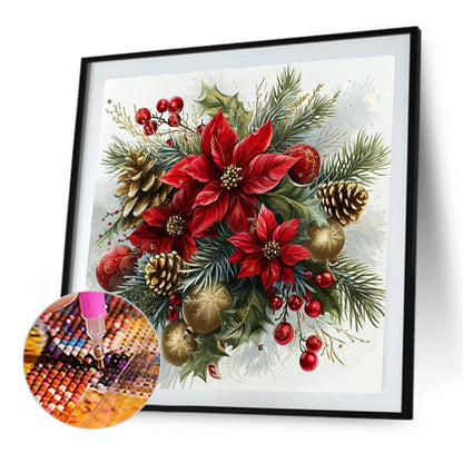 Christmas Red - Full Square Drill Diamond Painting 30*30CM