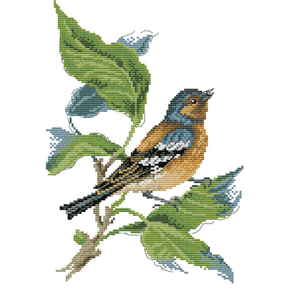 Bird On A Branch - 14CT Stamped Cross Stitch 25*34CM (Joy Sunday)