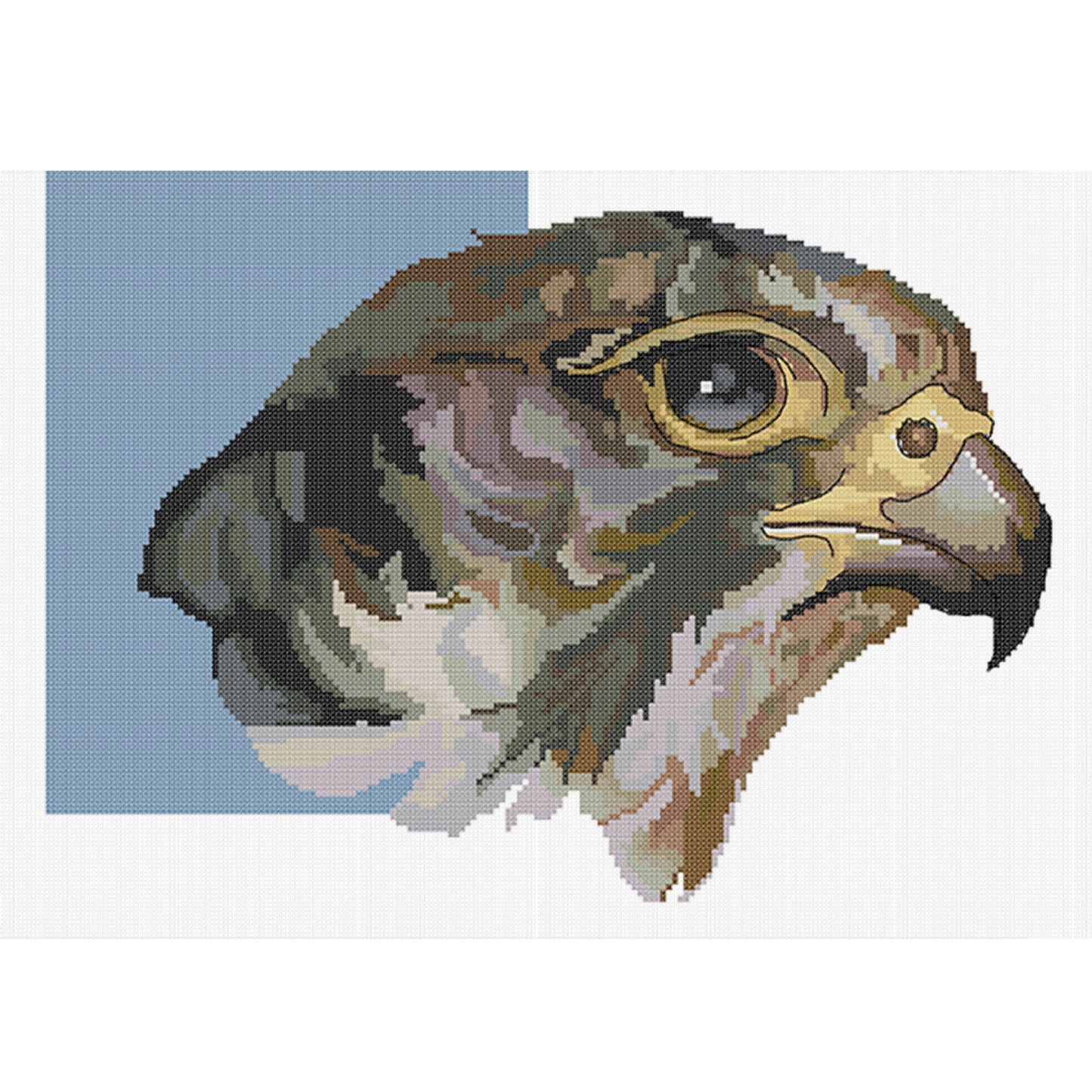 Falcon - 14CT Stamped Cross Stitch 42*31CM (Joy Sunday)