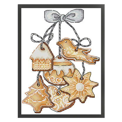 Gingerbread Cookies - 14CT Stamped Cross Stitch 17*22CM (Joy Sunday)