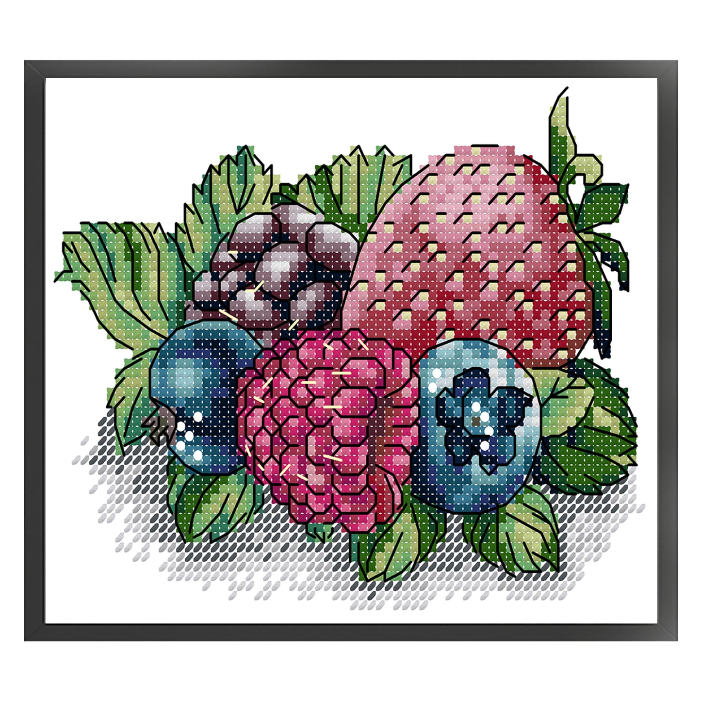 Berry Three - 14CT Stamped Cross Stitch 17*15CM (Joy Sunday)