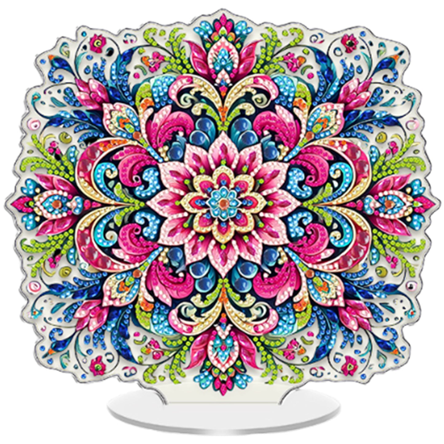 Mandala DIY 2D Flat Acrylic Diamond Painting Tabletop Ornament Kit Home Decor