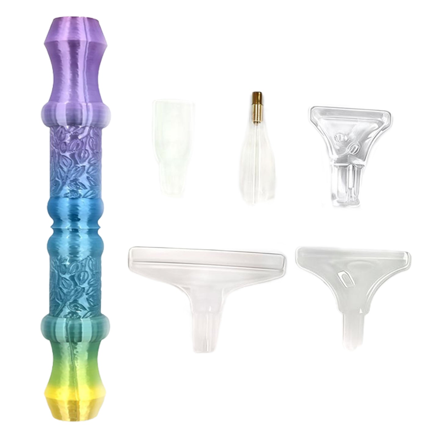 Diamond Painting Pen with 5 Tips 5D Diamond Painting Tools (Purple Blue Yellow)