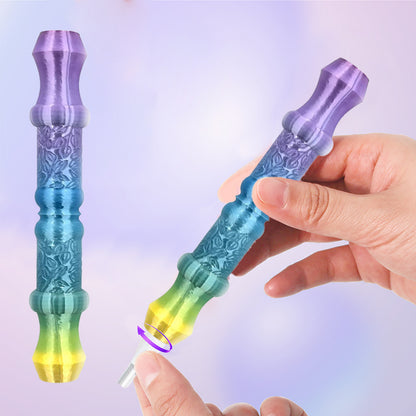 Diamond Painting Pen with 5 Tips 5D Diamond Painting Tools (Purple Blue Yellow)