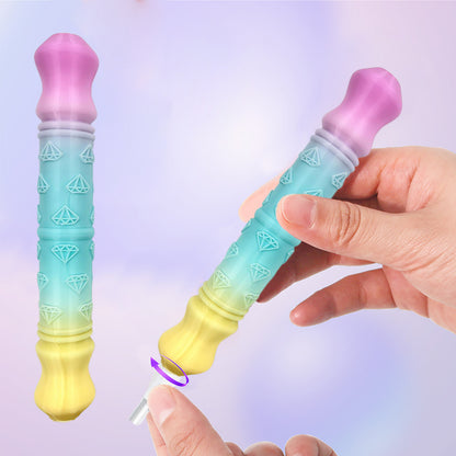 Diamond Painting Pen with 5 Tips 5D Diamond Painting Tools (Pink Blue Yellow)