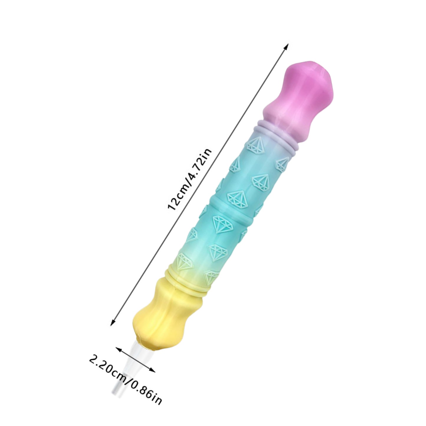 Diamond Painting Pen with 5 Tips 5D Diamond Painting Tools (Pink Blue Yellow)