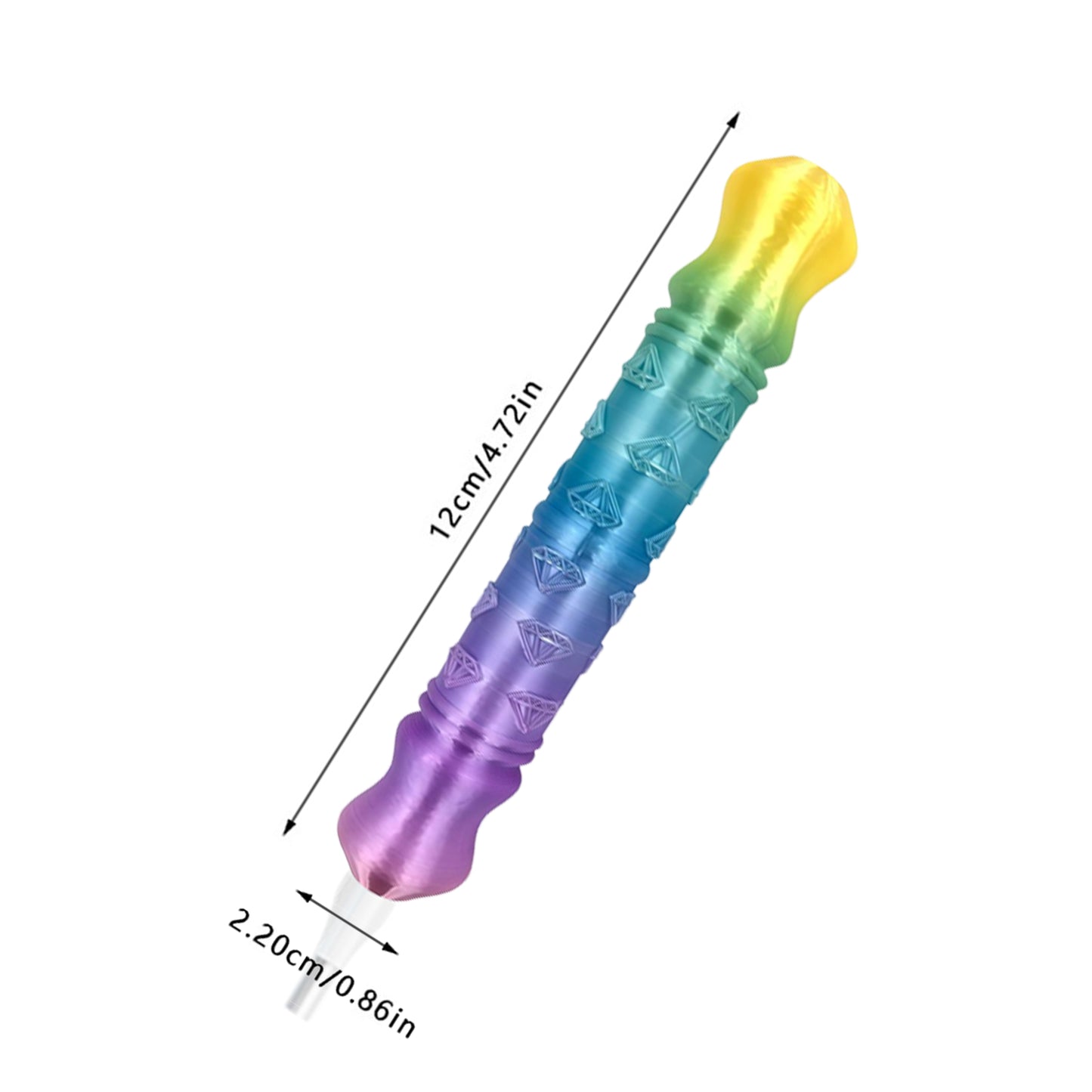 Diamond Painting Pen with 5 Tips 5D Diamond Painting Tools (Yellow Blue Purple)