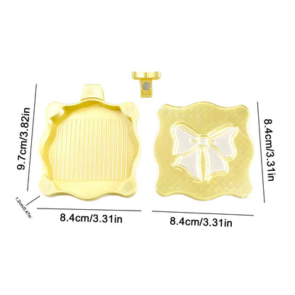 Bowknot DIY Diamond Art Painting Trays Kits with Lid for Adults Crafts (Yellow)