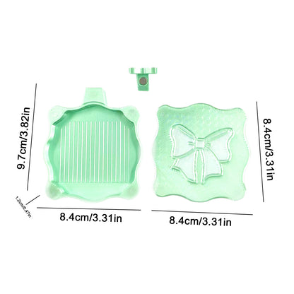 Bowknot DIY Diamond Art Painting Trays Kits with Lid for Adults Crafts (Green)