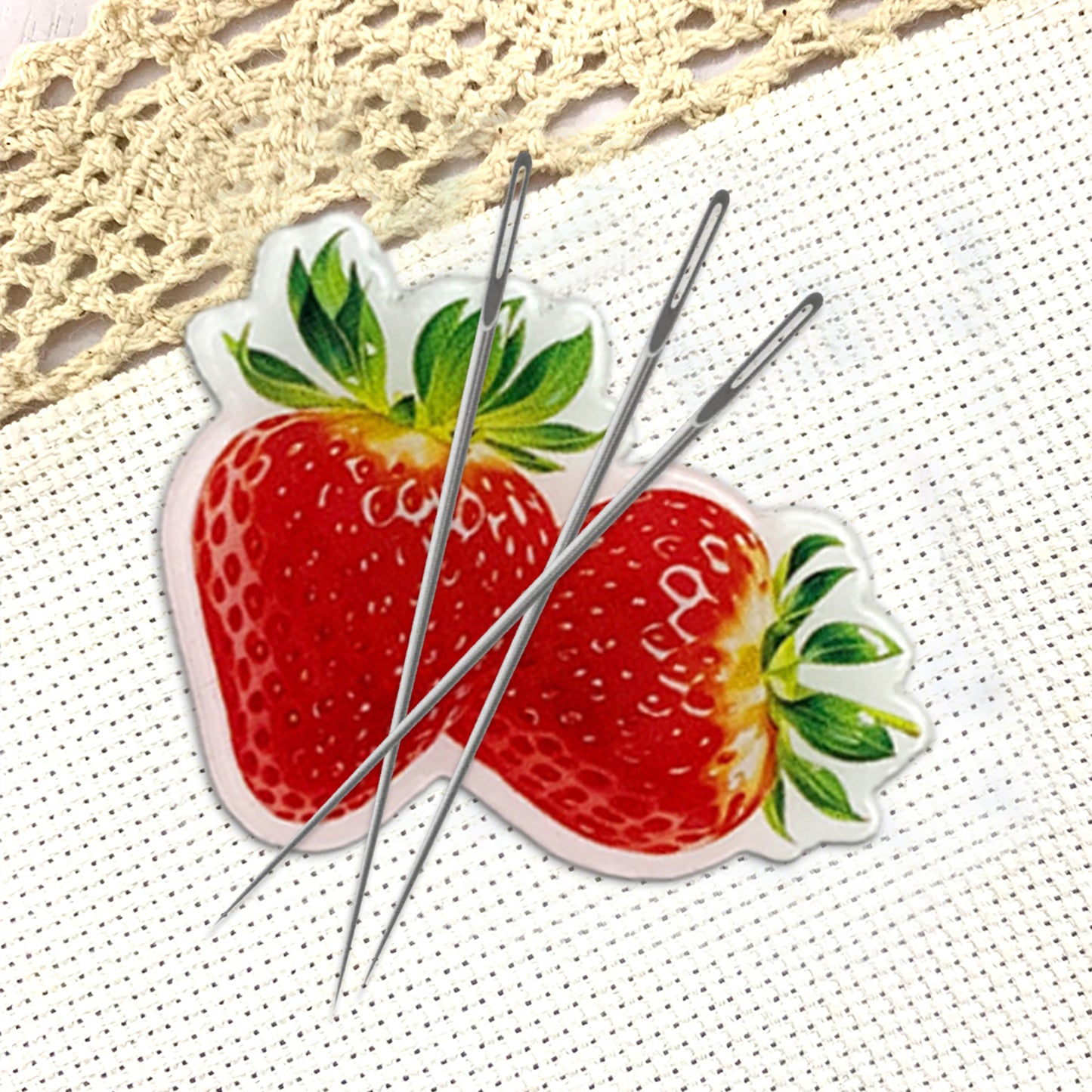 Fruit Magnetic Acrylic Needle Minder for Cross Stitch Embroidery Sewing Needle