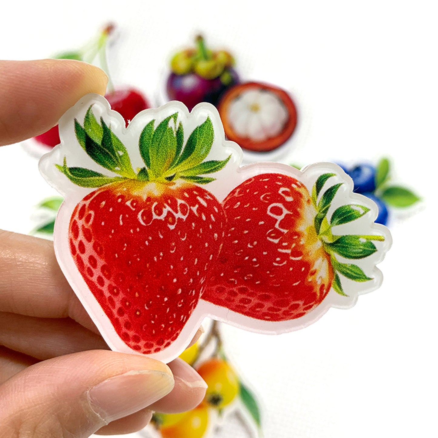 Fruit Magnetic Acrylic Needle Minder for Cross Stitch Embroidery Sewing Needle