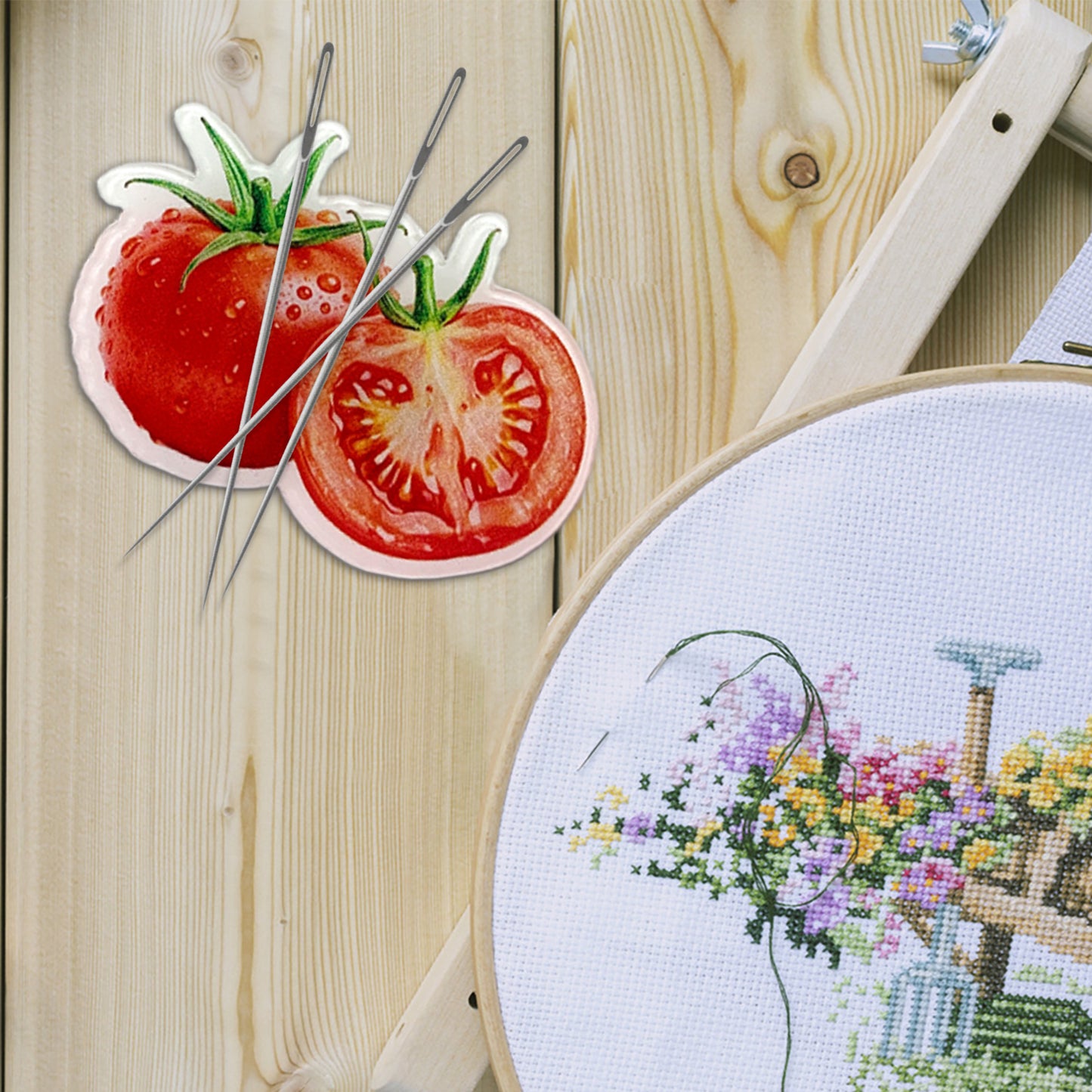 Fruit Magnetic Acrylic Needle Minder for Cross Stitch Embroidery Sewing Needle