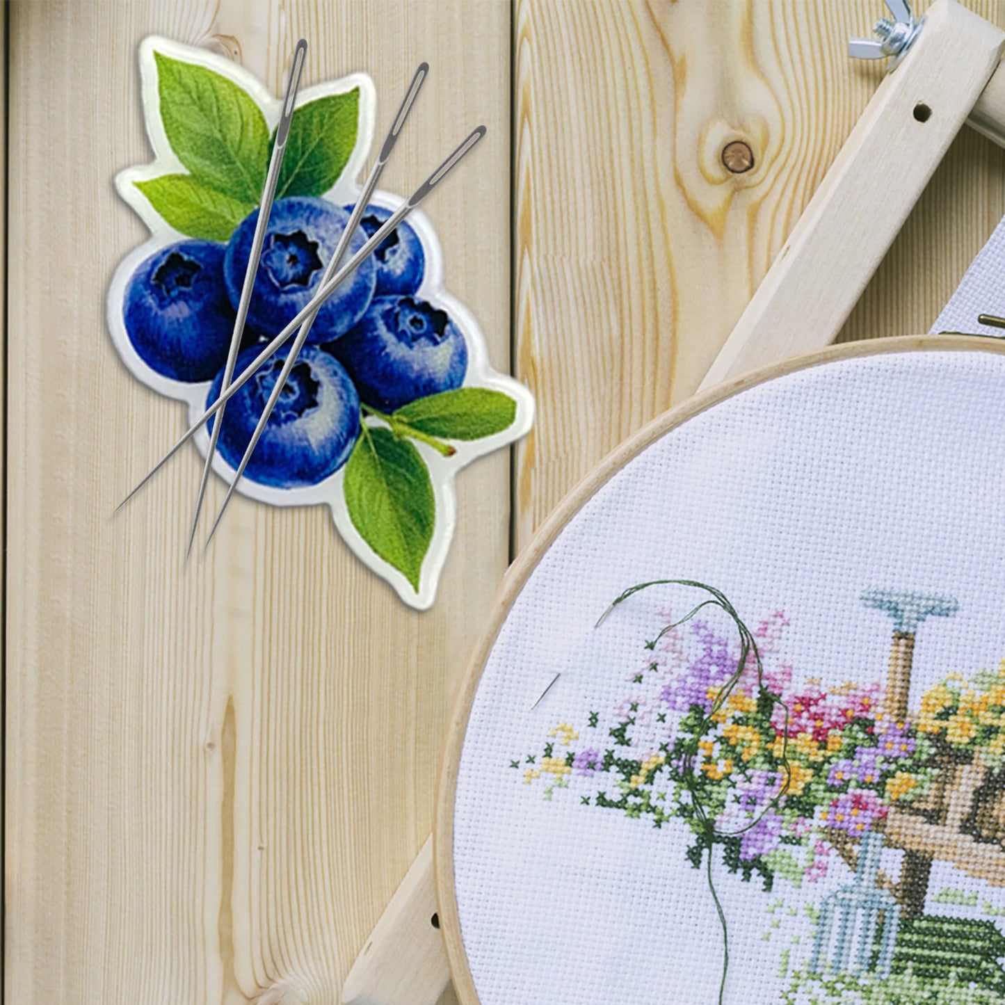 Fruit Magnetic Acrylic Needle Minder for Cross Stitch Embroidery Sewing Needle