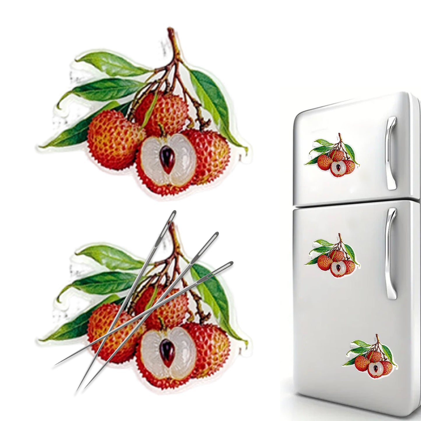 Fruit Magnetic Acrylic Needle Minder for Cross Stitch Embroidery Sewing Needle