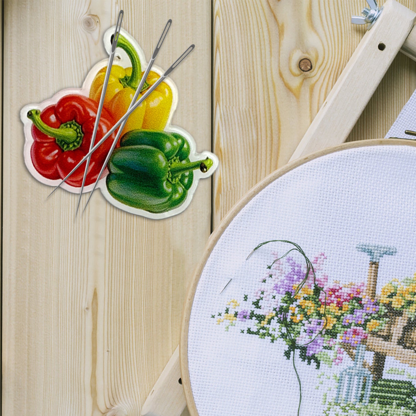 Fruit Magnetic Acrylic Needle Minder for Cross Stitch Embroidery Sewing Needle