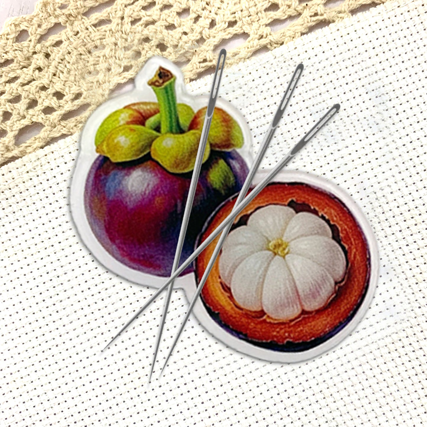 Fruit Magnetic Acrylic Needle Minder for Cross Stitch Embroidery Sewing Needle