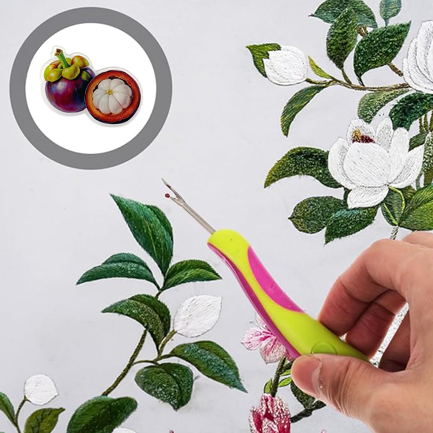 Fruit Magnetic Acrylic Needle Minder for Cross Stitch Embroidery Sewing Needle