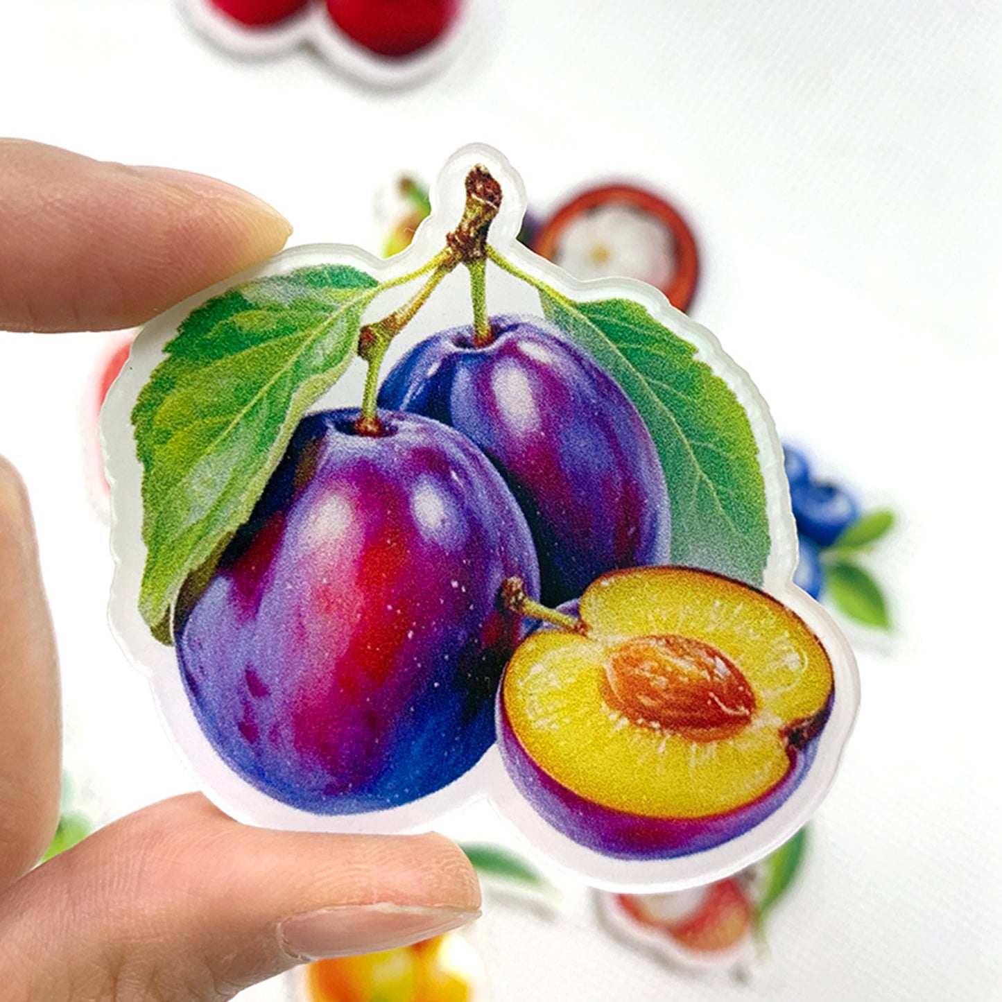 Fruit Magnetic Acrylic Needle Minder for Cross Stitch Embroidery Sewing Needle
