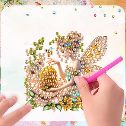 15pcs Fairies 2D Acrylic DIY Special-Shaped Diamond Art Fridge Magnet Kit Decor