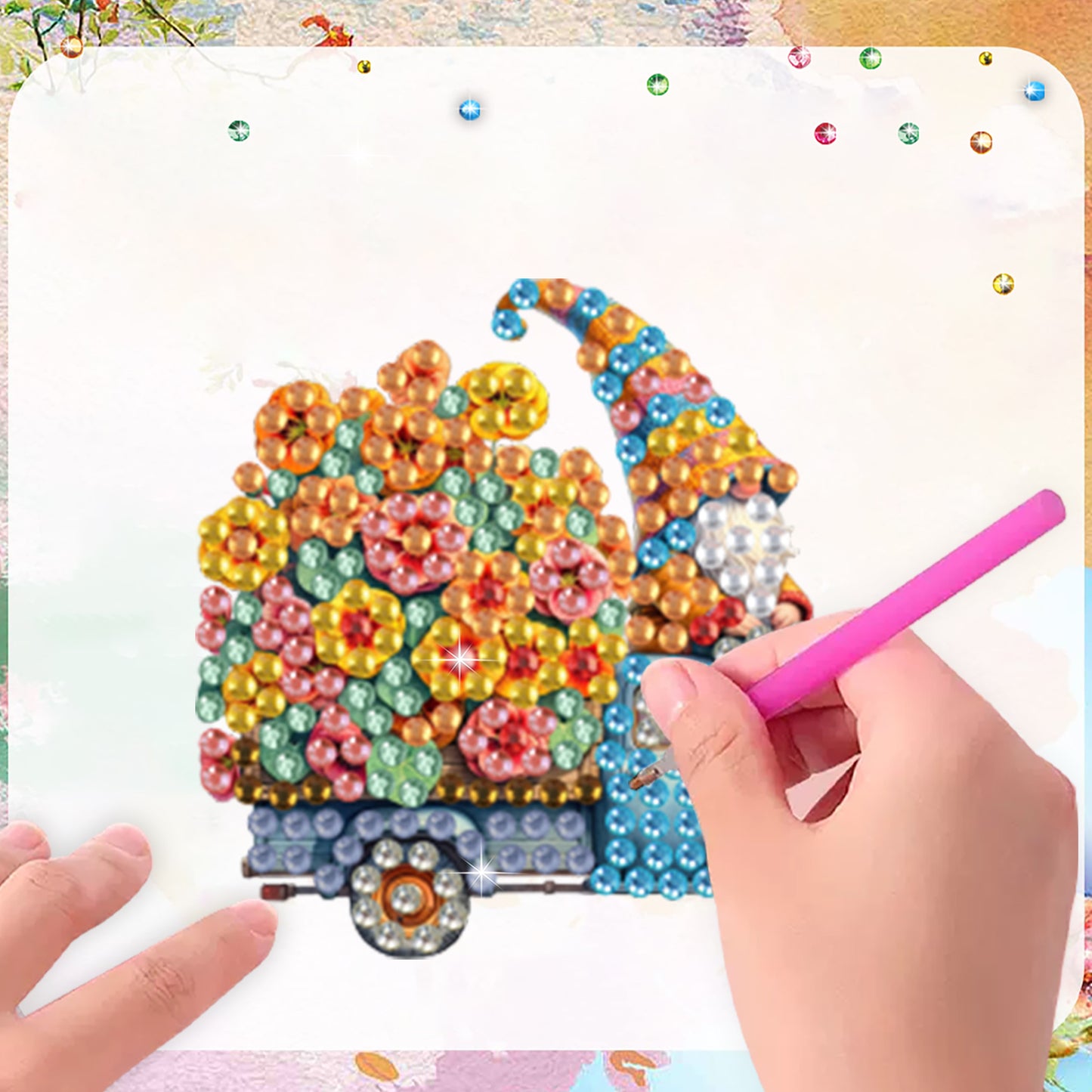 15pcs Goblins 2D Acrylic DIY Special-Shaped Diamond Art Fridge Magnet Kit Decor