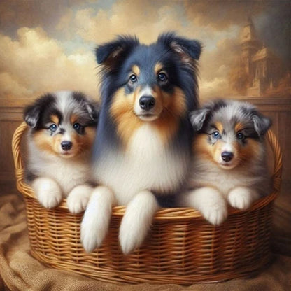 Dog - Full Round Drill Diamond Painting 40*40CM