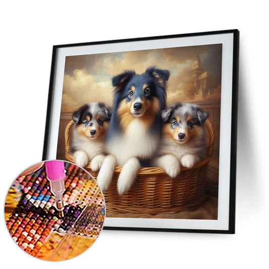 Dog - Full Round Drill Diamond Painting 40*40CM