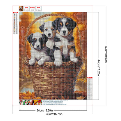 Dog - Full Round Drill Diamond Painting 40*50CM