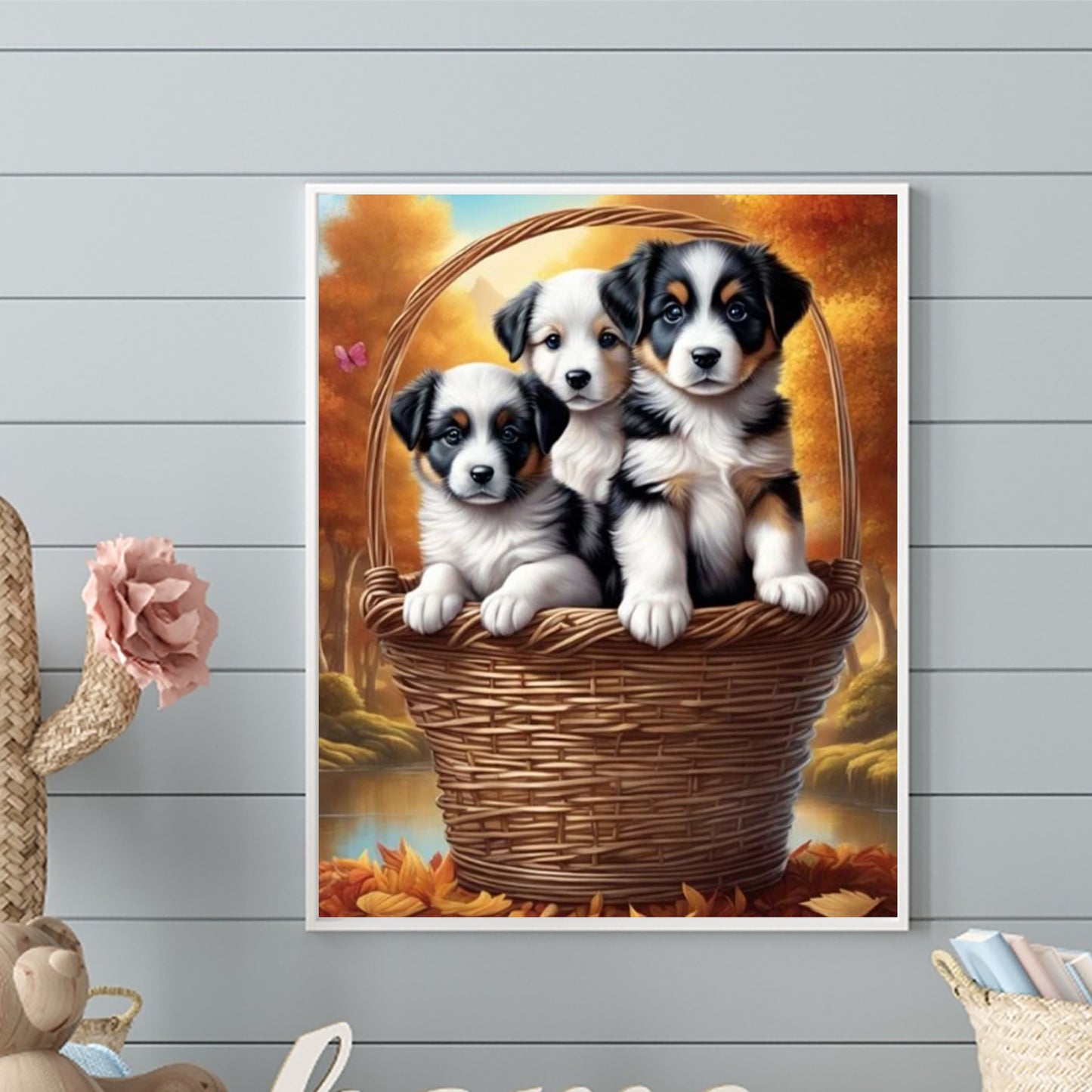 Dog - Full Round Drill Diamond Painting 40*50CM