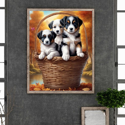 Dog - Full Round Drill Diamond Painting 40*50CM