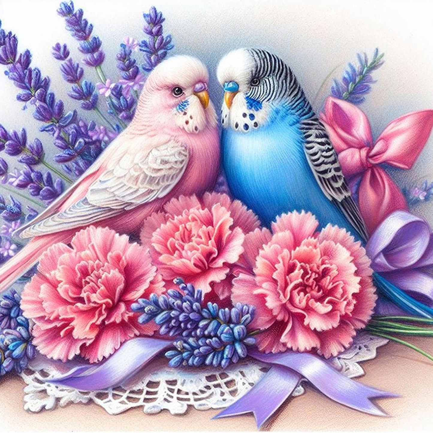 Flowers And Birds - Full Round Drill Diamond Painting 30*30CM