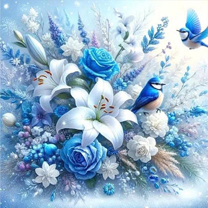 Flowers And Birds - Full Round Drill Diamond Painting 30*30CM