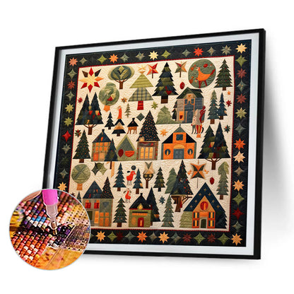 Trees - Full Round Drill Diamond Painting 30*30CM