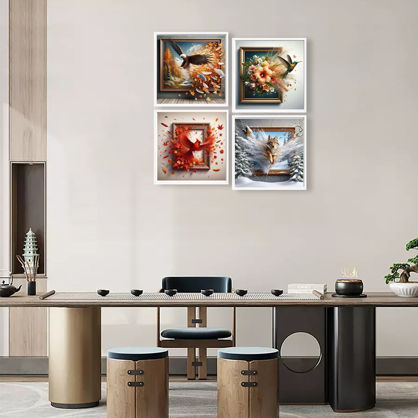 Animals - Full Round Drill Diamond Painting 30*30CM