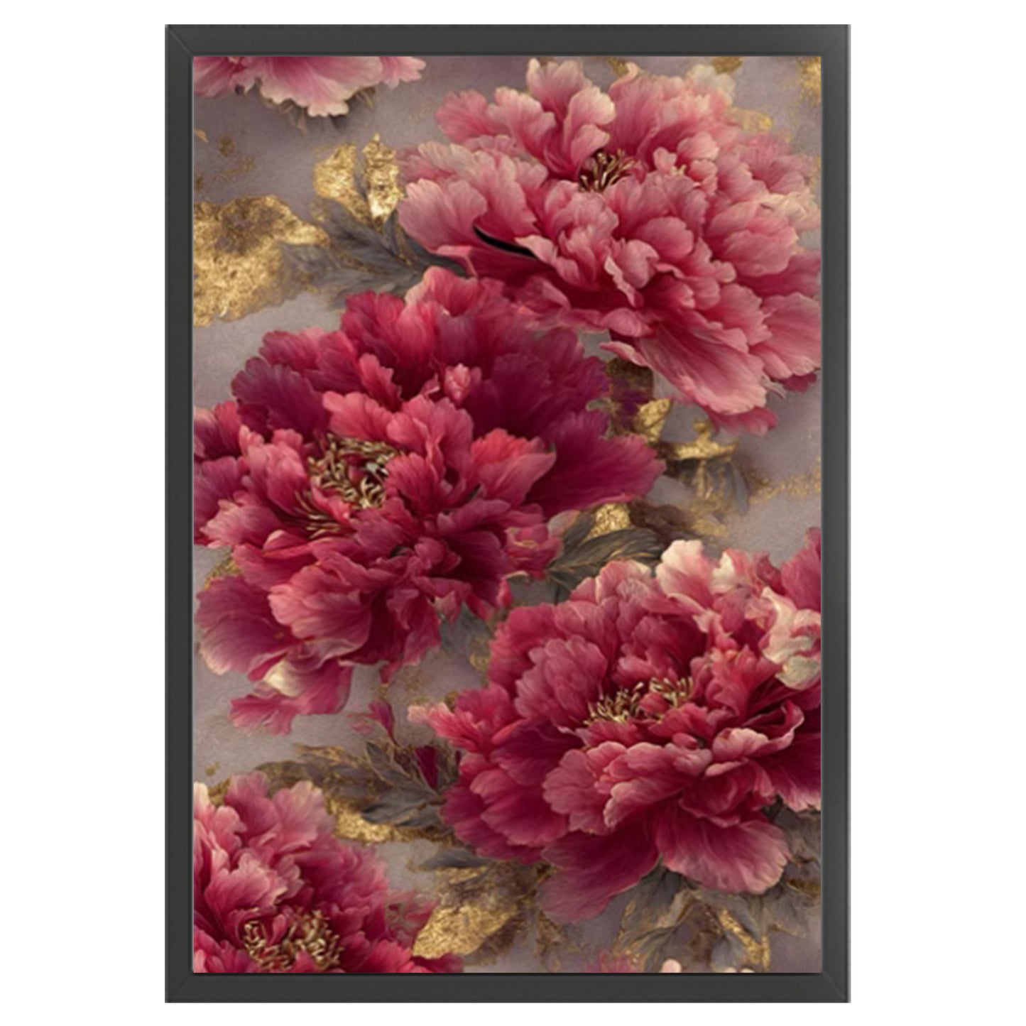 A Flourishing Bloom Of Peonies - 11CT Stamped Cross Stitch 70*50CM (Mona Lisa Brand)