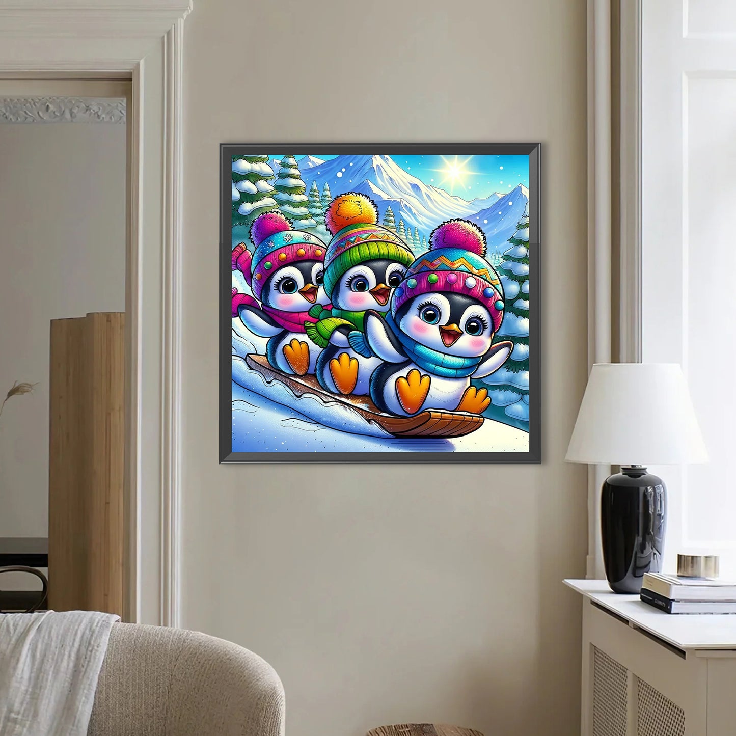 Penguins - Full Round Drill Diamond Painting 50*50CM