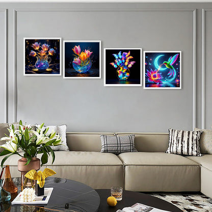 Flowers And Birds - Full Round Drill Diamond Painting 30*30CM