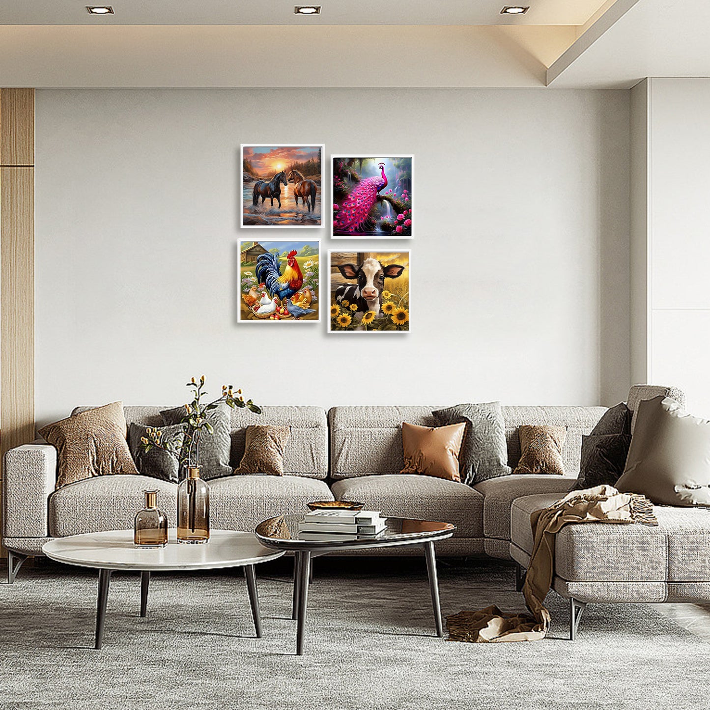 Animals - Full Round Drill Diamond Painting 30*30CM