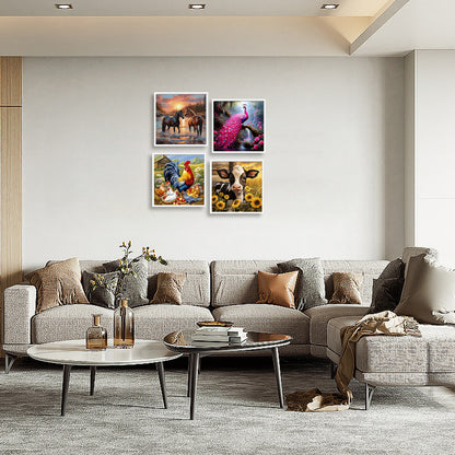 Animals - Full Round Drill Diamond Painting 30*30CM