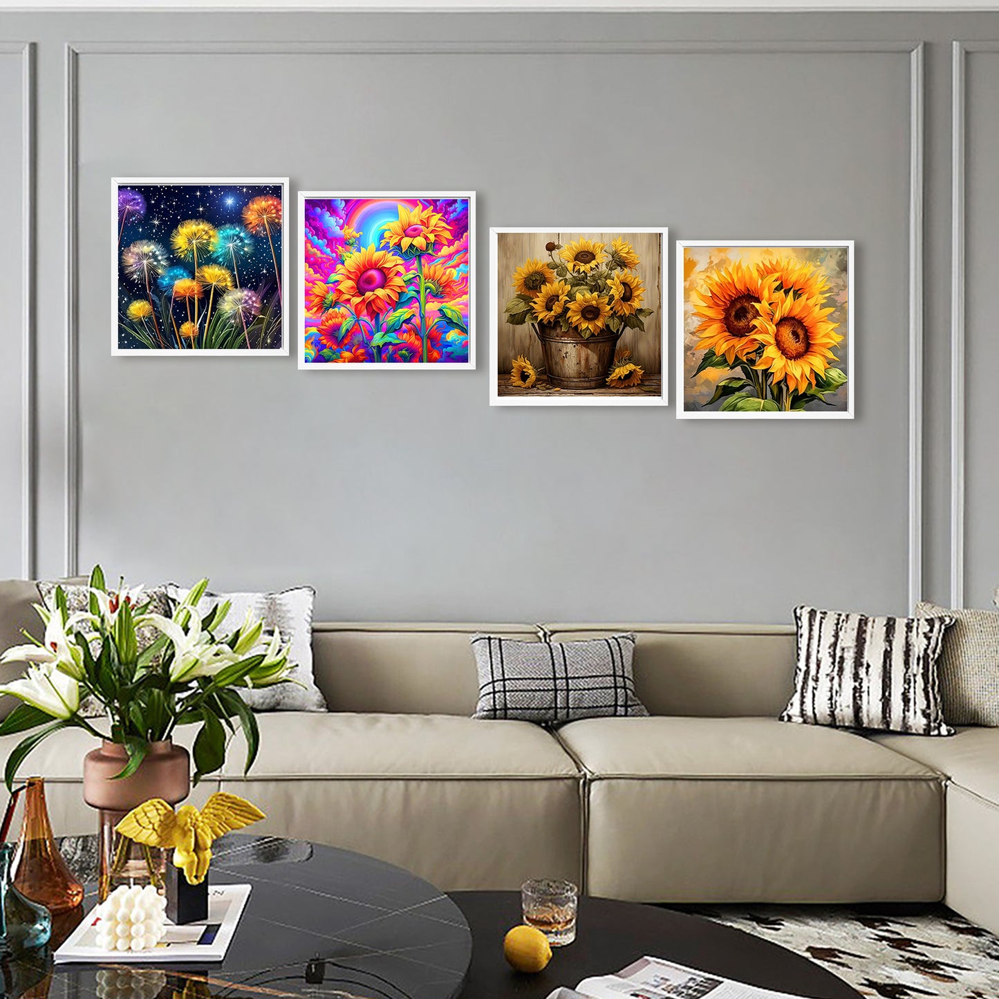 Flower - Full Round Drill Diamond Painting 30*30CM