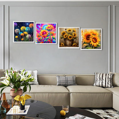 Flower - Full Round Drill Diamond Painting 30*30CM