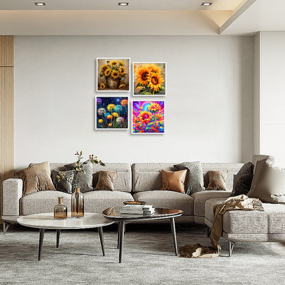 Flower - Full Round Drill Diamond Painting 30*30CM