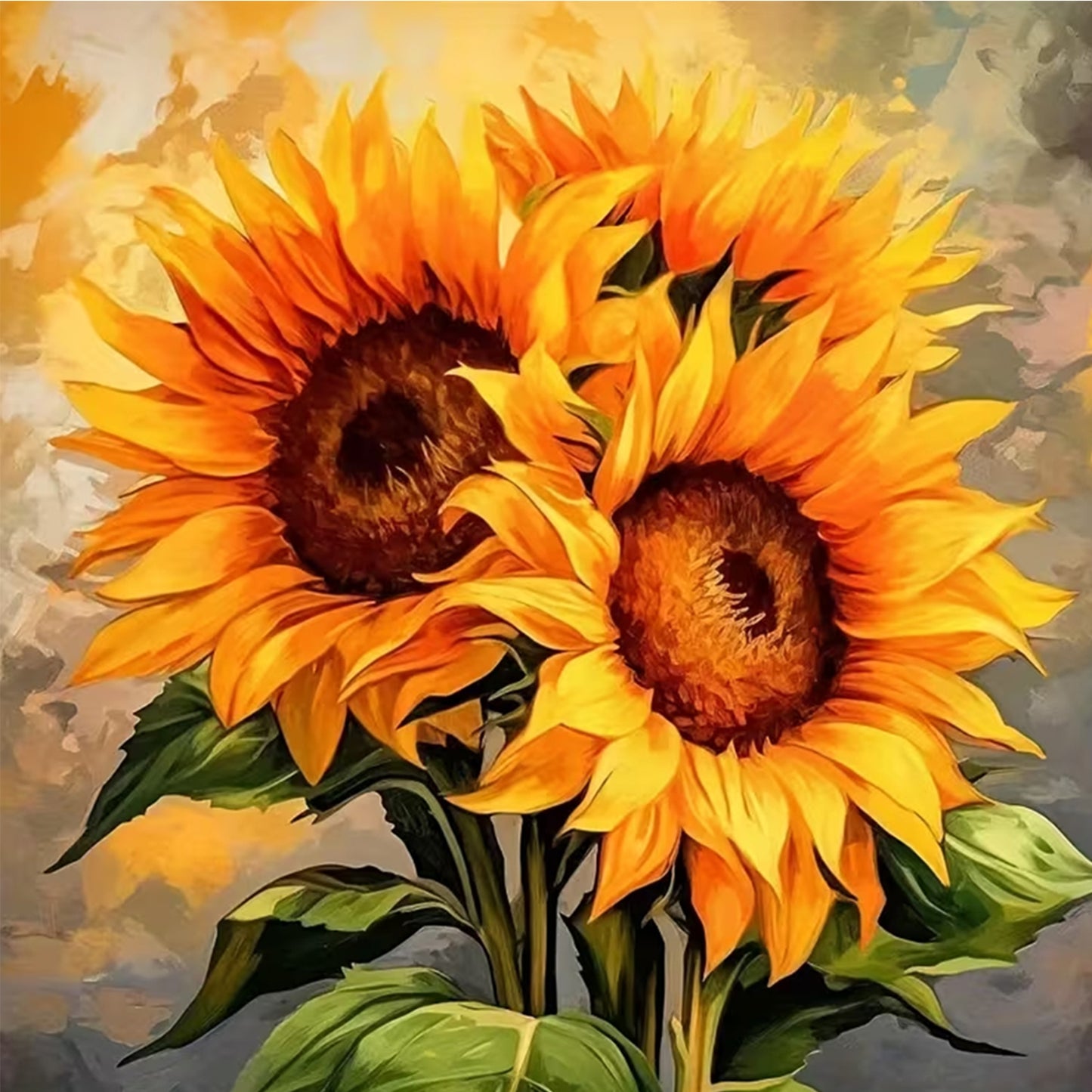 Flower - Full Round Drill Diamond Painting 30*30CM