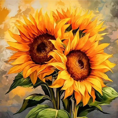 Flower - Full Round Drill Diamond Painting 30*30CM