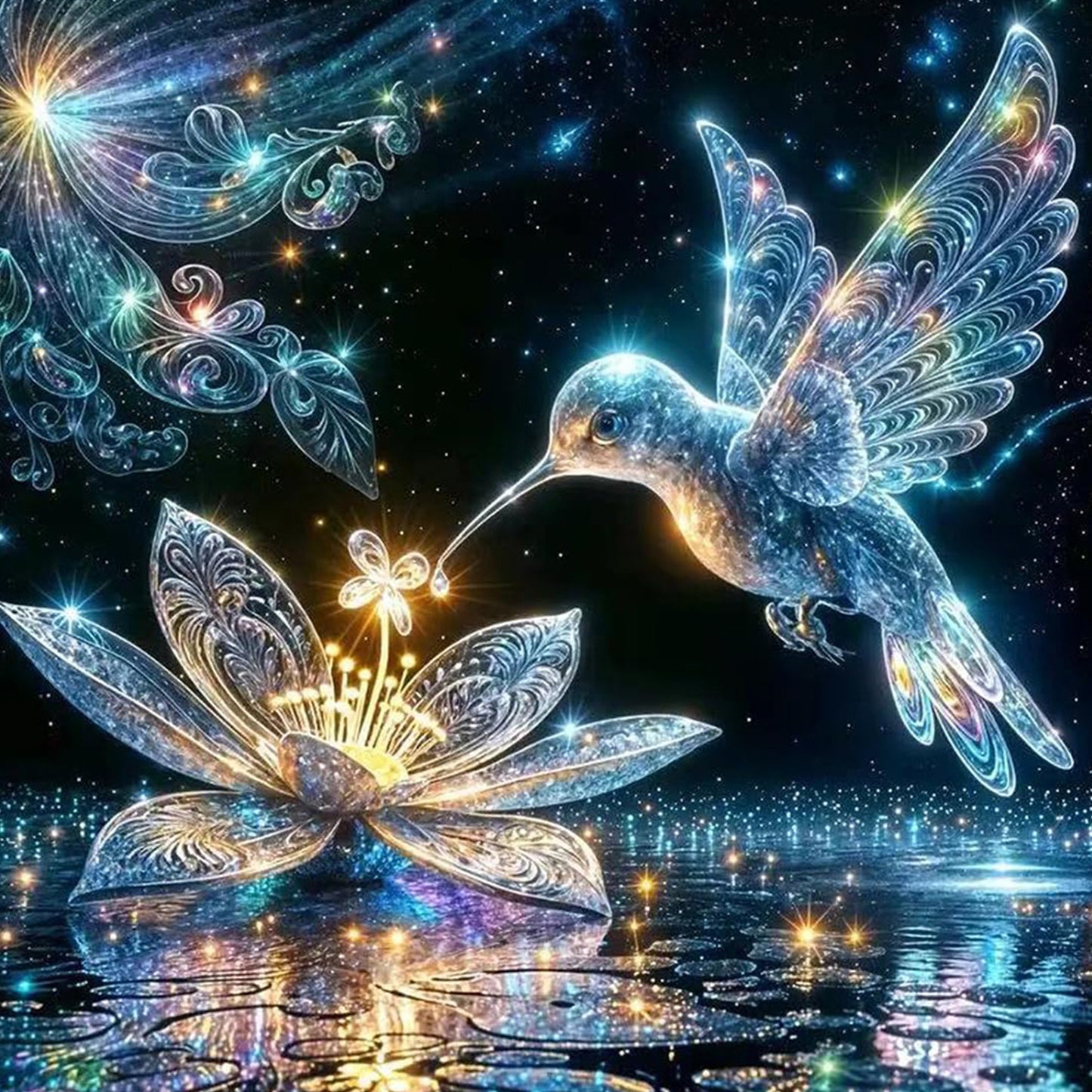 Animals In Bloom - Full Round Drill Diamond Painting 30*30CM