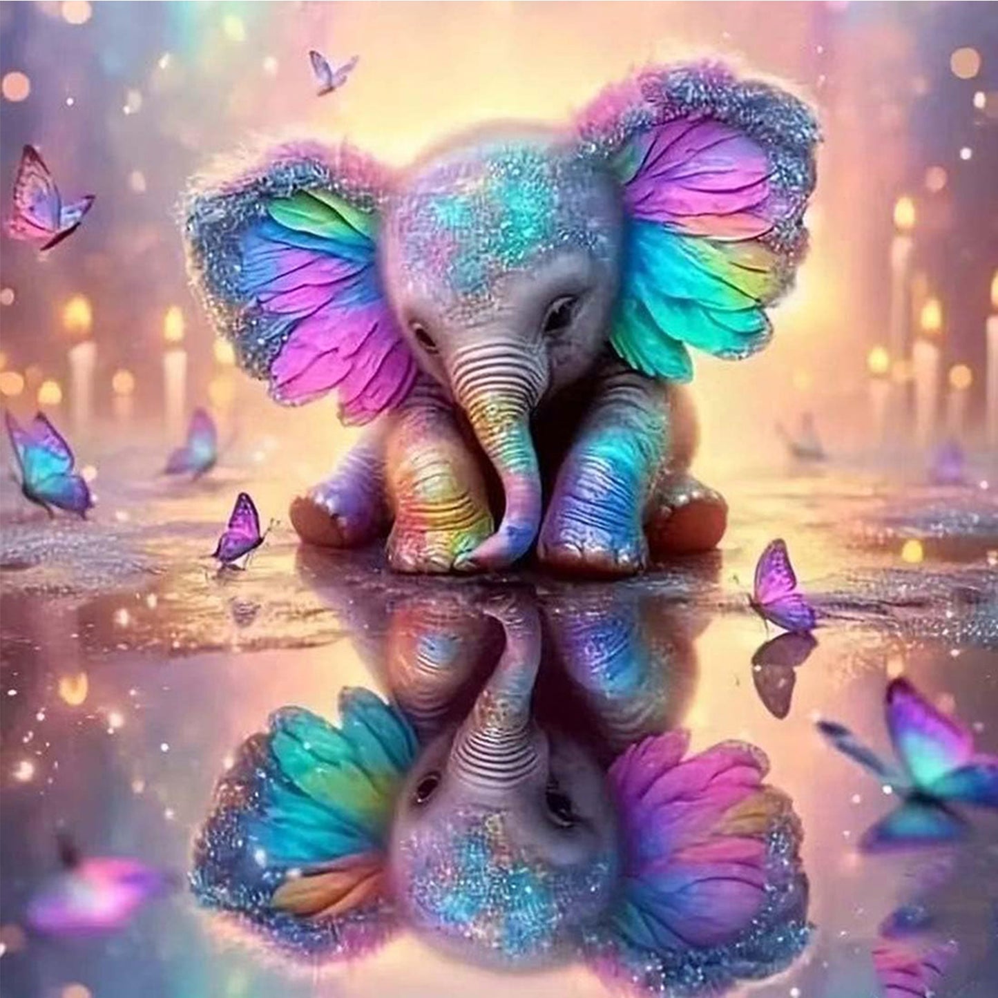 Animals In Bloom - Full Round Drill Diamond Painting 30*30CM