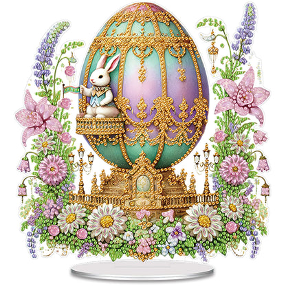 Easter Eggs DIY 2D Flat Acrylic Special Shaped Diamond Art Kits 22x25cm Home